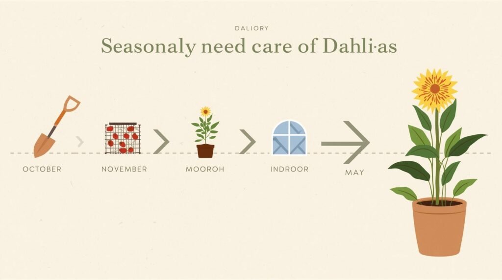 Dahlia propagation tubers