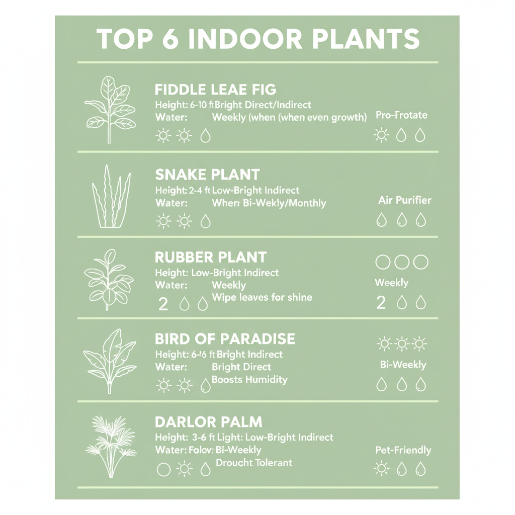 tall indoor house plants